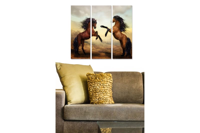 Tavla Animal 3-Pack Flerfärgad 20X50 - 20x50 cm - Inredning - Tavlor & posters - Canvastavla