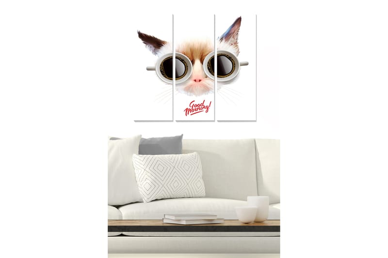 Tavla Animal 3-Pack Flerfärgad 20X50 - 20x50 cm - Inredning - Tavlor & posters - Canvastavla