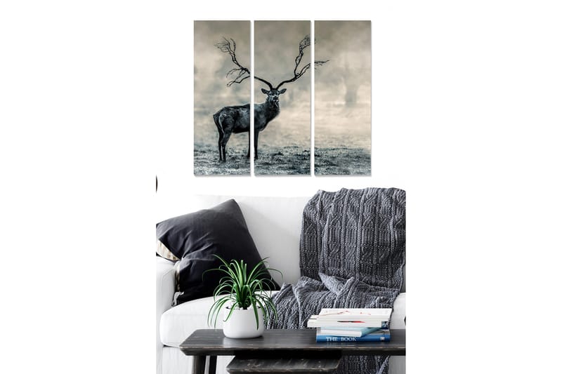 Tavla Animal 3-Pack Flerfärgad 20X50 - 20x50 cm - Inredning - Tavlor & posters - Canvastavla