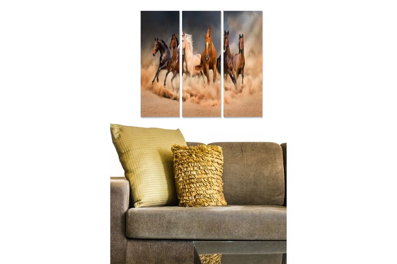 Tavla Animal 3-Pack Flerfärgad 20X50 - 20x50 cm - Inredning - Tavlor & posters - Canvastavla