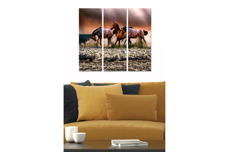 Tavla Animal 3-Pack Flerfärgad 20X50 - 20x50 cm - Inredning - Tavlor & posters - Canvastavla