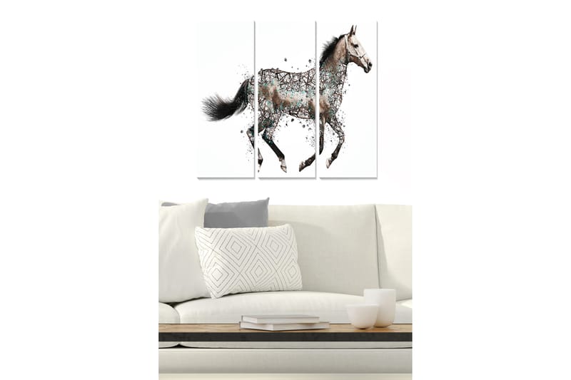 Tavla Animal 3-Pack Flerfärgad 20X50 - 20x50 cm - Inredning - Tavlor & posters - Canvastavla