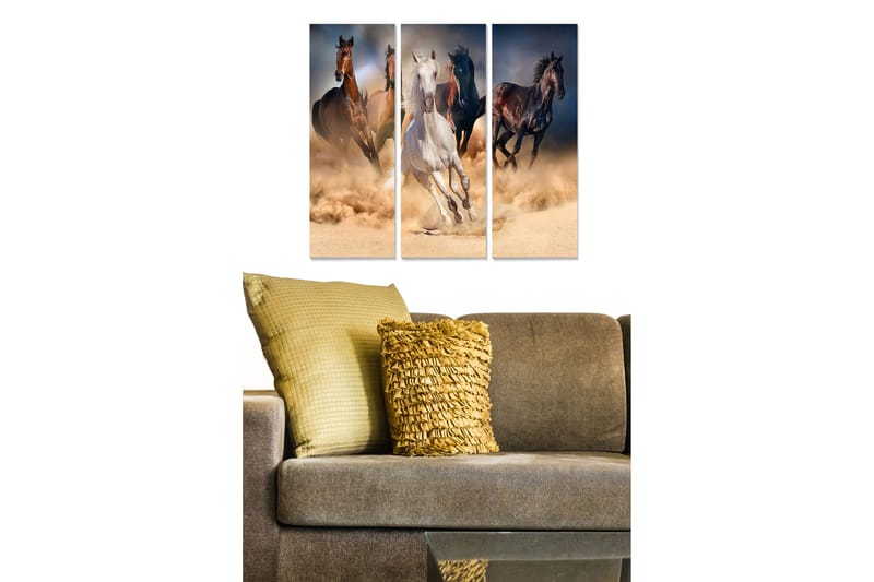 Tavla Animal 3-Pack Flerfärgad 20X50 - 20x50 cm - Inredning - Tavlor & posters - Canvastavla