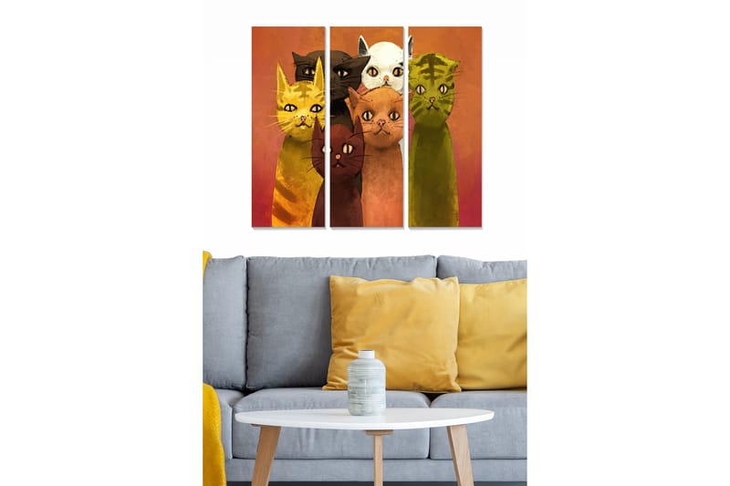 Tavla Animal 3-Pack Flerfärgad 20X50 - 20x50 cm - Inredning - Tavlor & posters - Canvastavla