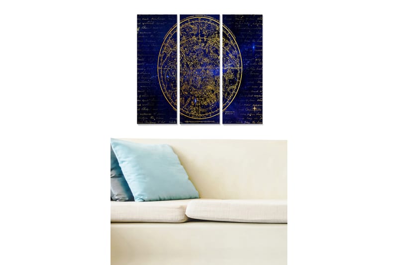 Tavla Astrology 3-Pack Flerfärgad 20X50 - 20x50 cm - Inredning - Tavlor & posters - Canvastavla