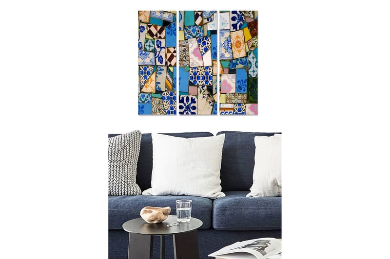 Tavla Colorful 3-Pack Flerfärgad 20X50 - 20x50 cm - Inredning - Tavlor & posters - Canvastavla