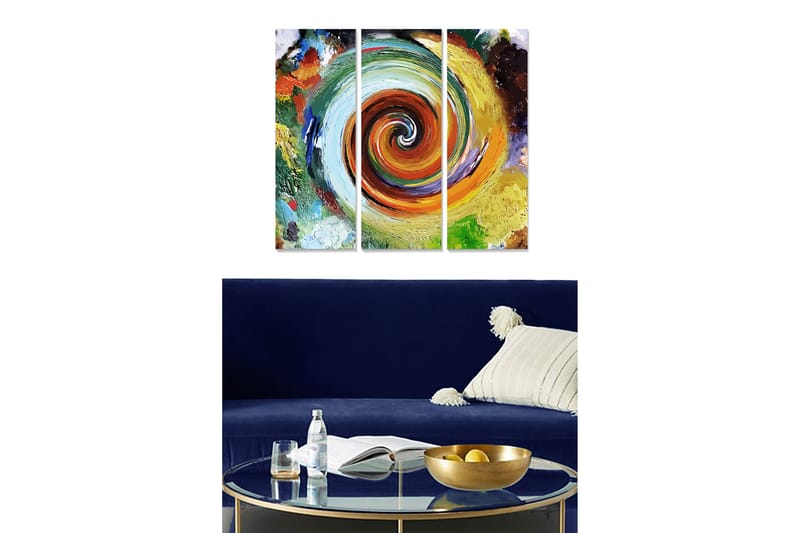 Tavla Colorful 3-Pack Flerfärgad 20X50 - 20x50 cm - Inredning - Tavlor & posters - Canvastavla