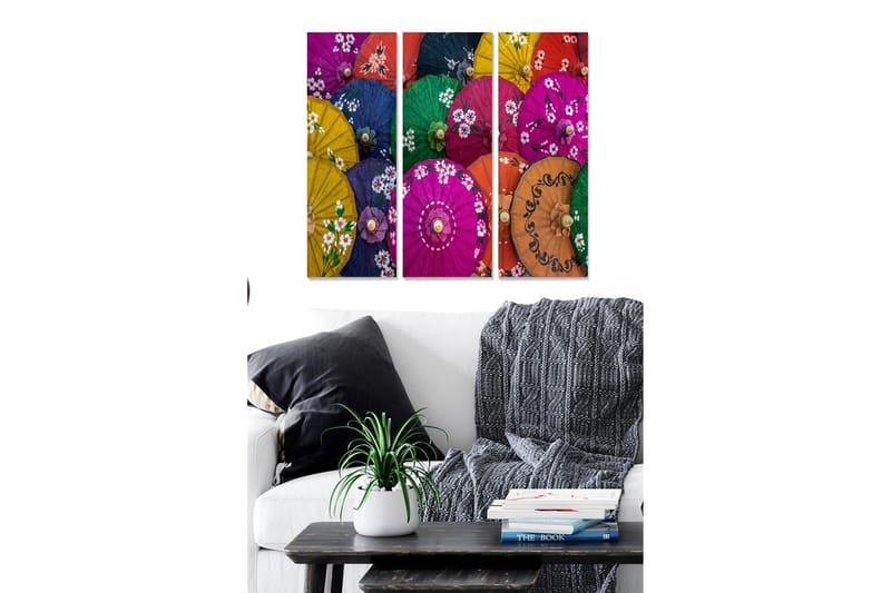 Tavla Colorful 3-Pack Flerfärgad 20X50 - 20x50 cm - Inredning - Tavlor & posters - Canvastavla