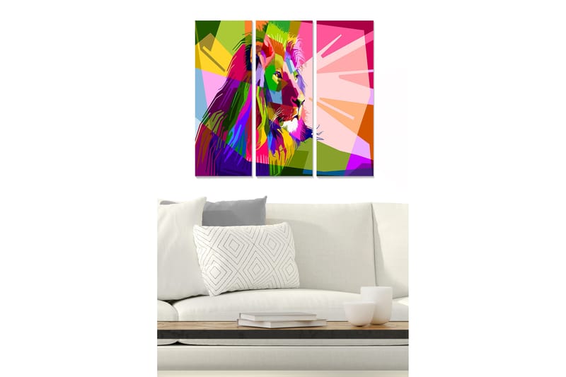 Tavla Colorful 3-Pack Flerfärgad 20X50 - 20x50 cm - Inredning - Tavlor & posters - Canvastavla