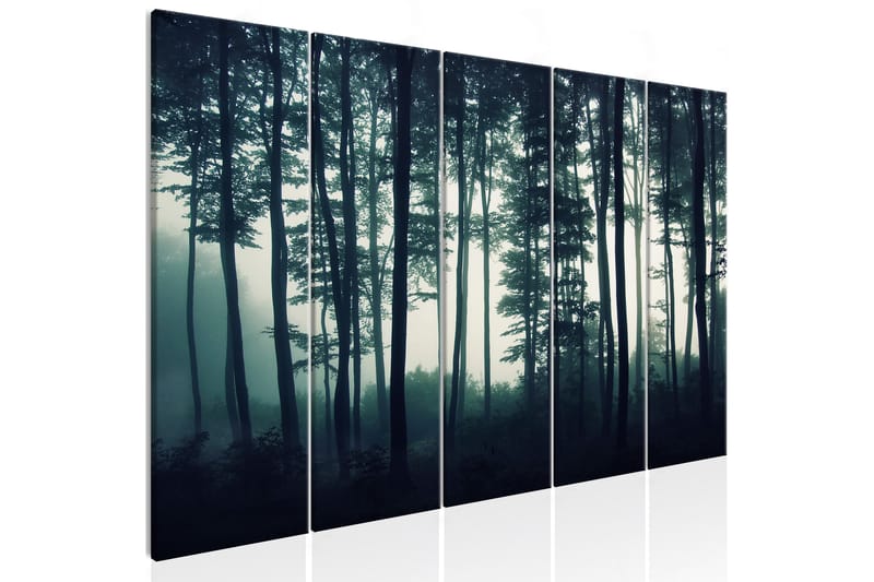 Tavla Dark Forest 5 Parts Narrow 225x90 - Artgeist sp. z o. o. - Inredning - Tavlor & posters - Canvastavla