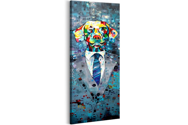 Tavla Dog in a Suit 40x120 - Artgeist sp. z o. o. - Inredning - Tavlor & posters - Canvastavla