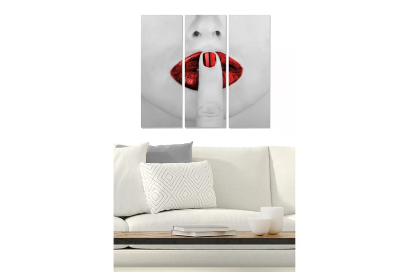 Tavla Fashion 3-Pack Flerfärgad 20X50 - 20x50 cm - Inredning - Tavlor & posters - Canvastavla