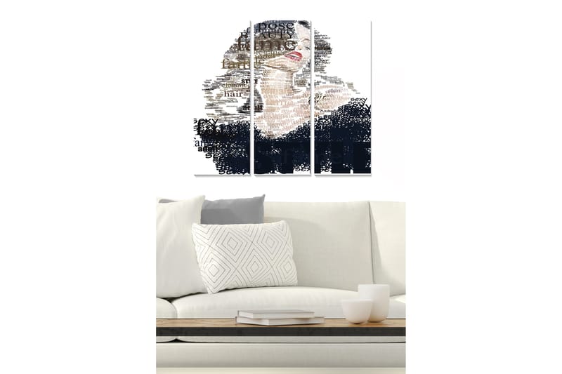 Tavla Fashion 3-Pack Flerfärgad 20X50 - 20x50 cm - Inredning - Tavlor & posters - Canvastavla