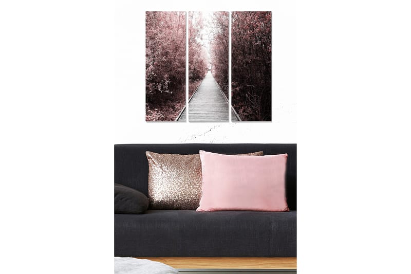 Tavla Floral 3-Pack Flerfärgad 20X50 - 20x50 cm - Inredning - Tavlor & posters - Canvastavla