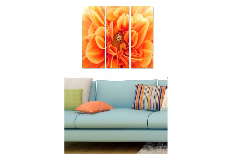 Tavla Floral 3-Pack Flerfärgad 20X50 - 20x50 cm - Inredning - Tavlor & posters - Canvastavla