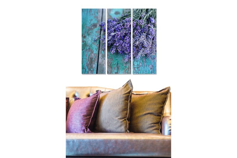 Tavla Floral 3-Pack Flerfärgad 20X50 - 20x50 cm - Inredning - Tavlor & posters - Canvastavla