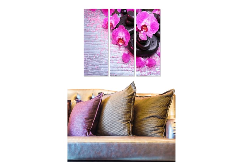 Tavla Floral 3-Pack Flerfärgad 20X50 - 20x50 cm - Inredning - Tavlor & posters - Canvastavla