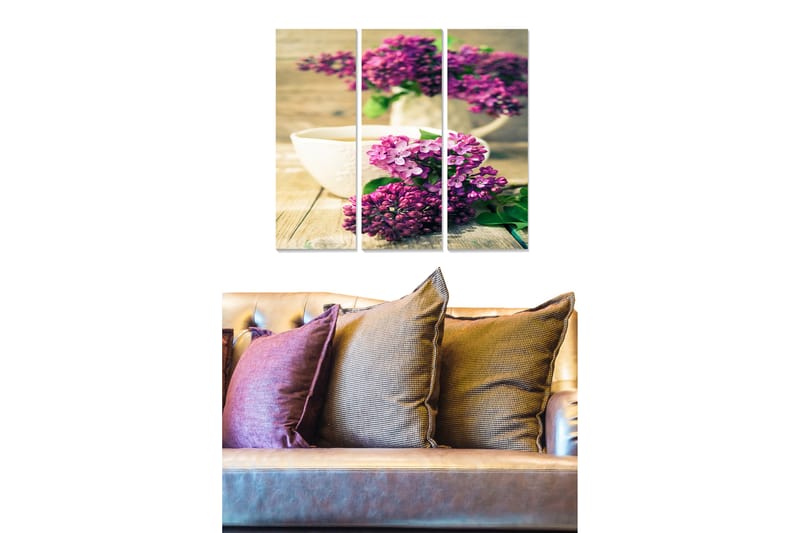 Tavla Floral 3-Pack Flerfärgad 20X50 Cm - 20x50 cm - Inredning - Tavlor & posters - Canvastavla