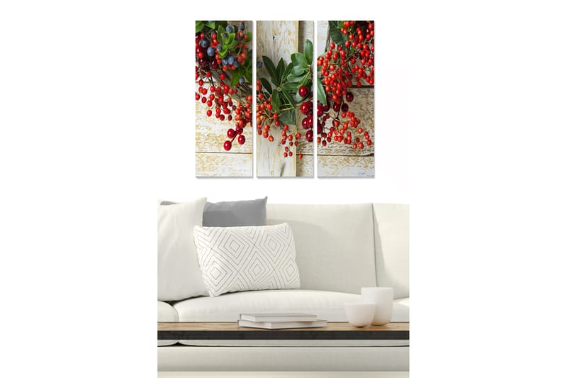 Tavla Floral 3-Pack Flerfärgad 20X50 Cm - 20x50 cm - Inredning - Tavlor & posters - Canvastavla