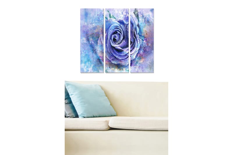 Tavla Floral 3-Pack Flerfärgad 20X50 Cm - 20x50 cm - Inredning - Tavlor & posters - Canvastavla