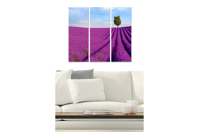 Tavla Floral 3-Pack Flerfärgad 20X50 - 20x50 cm - Inredning - Tavlor & posters - Canvastavla