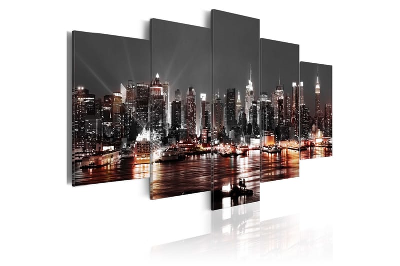 Tavla Grey City 100x50 - Artgeist sp. z o. o. - Inredning - Tavlor & posters - Canvastavla