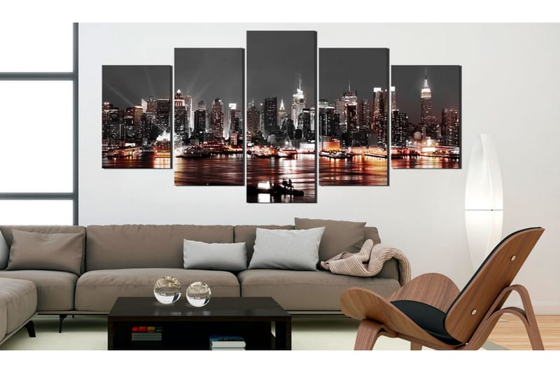 Tavla Grey City 100x50 - Artgeist sp. z o. o. - Inredning - Tavlor & posters - Canvastavla