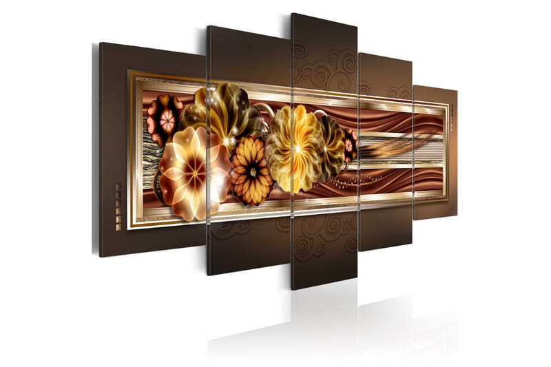 Tavla In Golden Waves 100x50 - Artgeist sp. z o. o. - Inredning - Tavlor & posters - Canvastavla