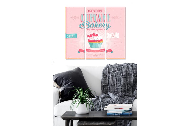 Tavla Kitchen 3-Pack Flerfärgad 20X50 - 20x50 cm - Inredning - Tavlor & posters - Canvastavla