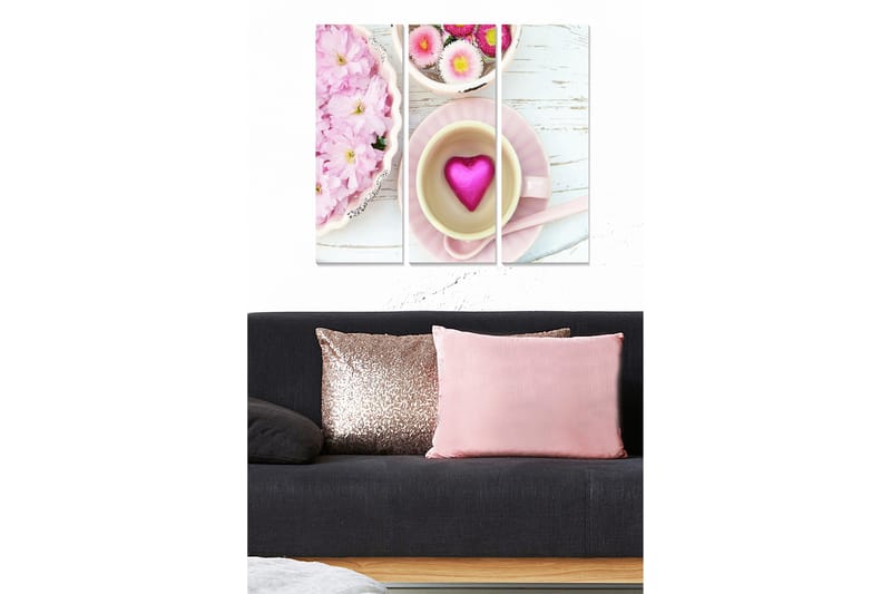 Tavla Love 3-Pack Flerfärgad 20X50 - 20x50 cm - Inredning - Tavlor & posters - Canvastavla