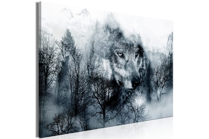 Tavla Mountain Predator Wide Black and White 120x80 - Artgeist sp. z o. o. - Inredning - Tavlor & posters - Canvastavla