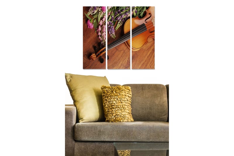 Tavla Music 3-Pack Flerfärgad 20X50 - 20x50 cm - Inredning - Tavlor & posters - Canvastavla