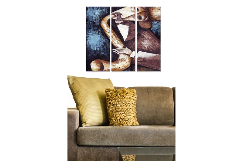 Tavla Music 3-Pack Flerfärgad 20X50 - 20x50 cm - Inredning - Tavlor & posters - Canvastavla