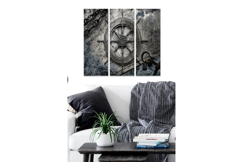 Tavla Nautical 3-Pack Flerfärgad 20X50 - 20x50 cm - Inredning - Tavlor & posters - Canvastavla