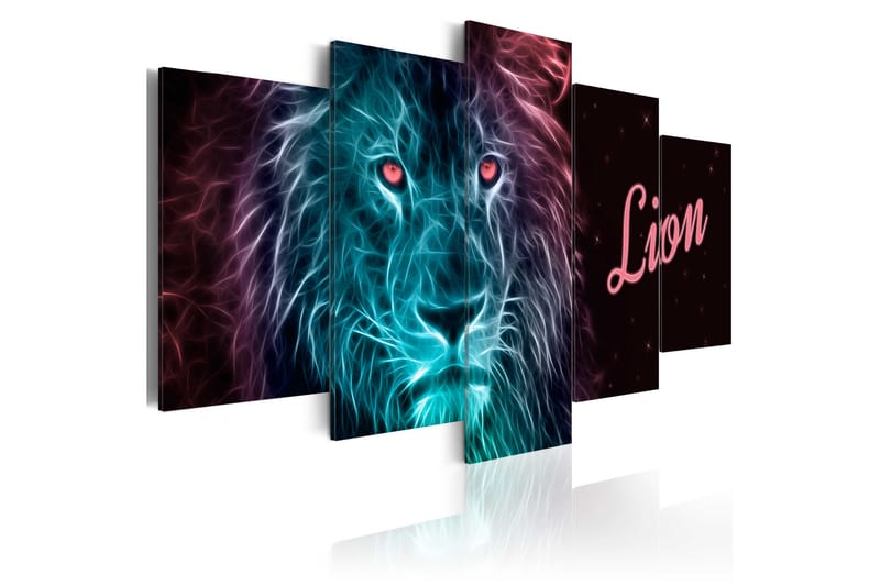 Tavla Neon King 200x100 - Artgeist sp. z o. o. - Inredning - Tavlor & posters - Canvastavla