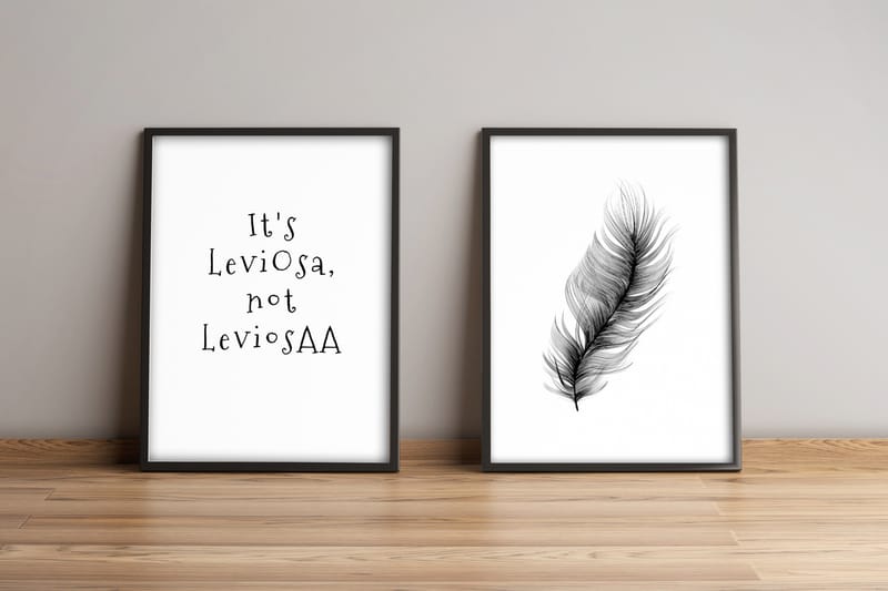 Tavla Sayings Med Ram 2-Pack Flerfärgad 36X51 - 36x51 cm - Inredning - Tavlor & posters - Canvastavla