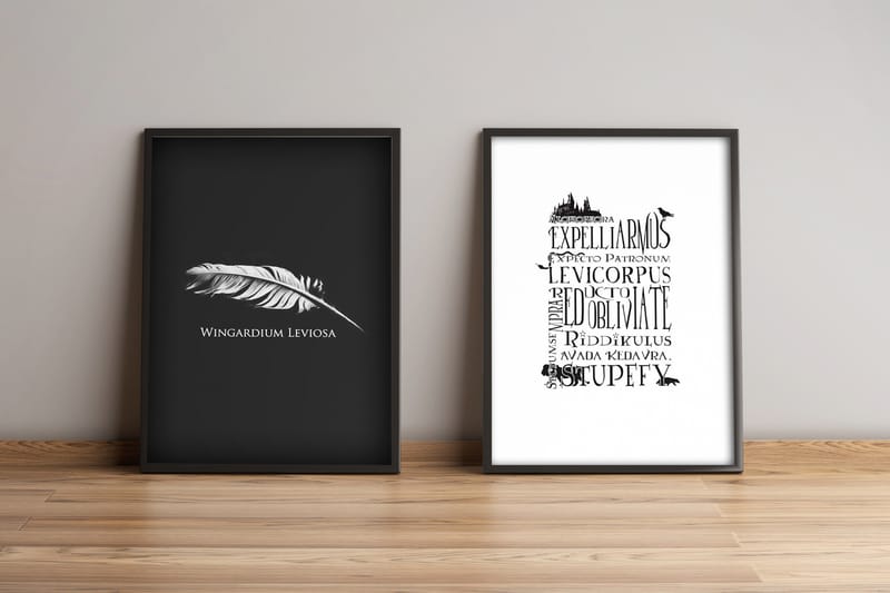 Tavla Sayings Med Ram 2-Pack Flerfärgad 36X51 - 36x51 cm - Inredning - Tavlor & posters - Canvastavla