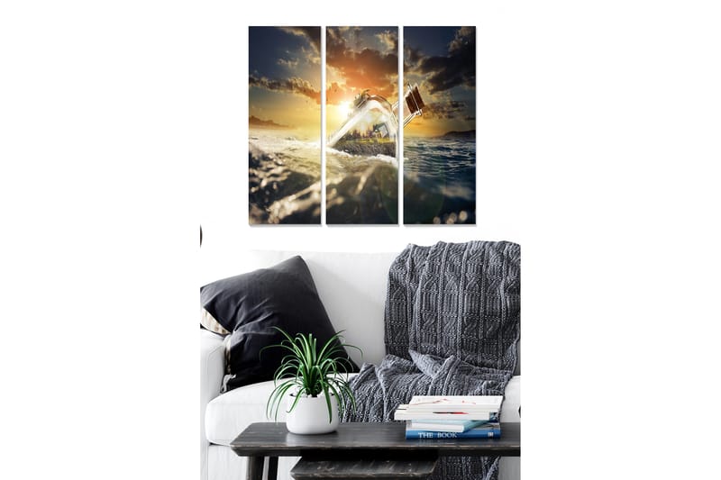 Tavla Scenic 3-Pack Flerfärgad 20X50 - 20x50 cm - Inredning - Tavlor & posters - Canvastavla