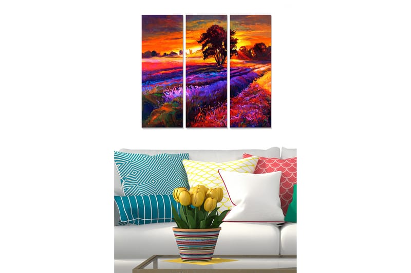 Tavla Scenic 3-Pack Flerfärgad 20X50 - 20x50 cm - Inredning - Tavlor & posters - Canvastavla