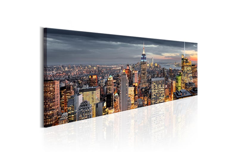 Tavla Sleepless in the City 120x40 - Artgeist sp. z o. o. - Inredning - Tavlor & posters - Canvastavla