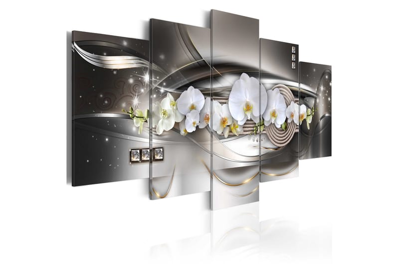 Tavla Steel Orchids 100x50 - Artgeist sp. z o. o. - Inredning - Tavlor & posters - Canvastavla