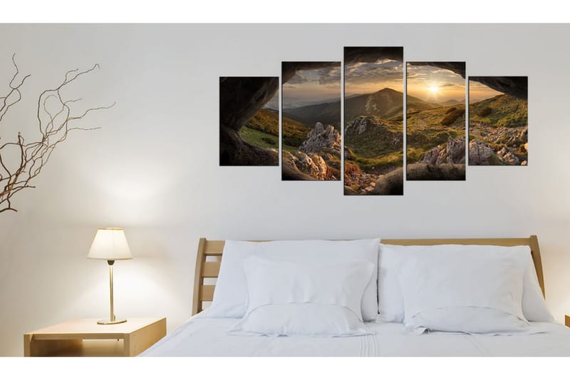 Tavla Sunset In The Valley 100x50 - Artgeist sp. z o. o. - Inredning - Tavlor & posters - Canvastavla