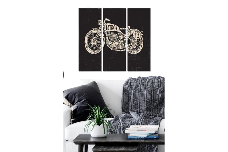 Tavla Vehicle 3-Pack Flerfärgad 20X50 - 20x50 cm - Inredning - Tavlor & posters - Canvastavla