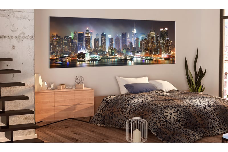 Tavla White Reflections In New York 120x40 - Artgeist sp. z o. o. - Inredning - Tavlor & posters - Canvastavla