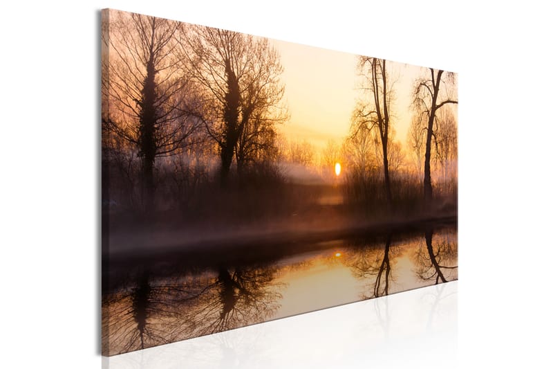 Tavla Winter Sunset (1 Part) Narrow 135x45 - Artgeist sp. z o. o. - Inredning - Tavlor & posters - Canvastavla