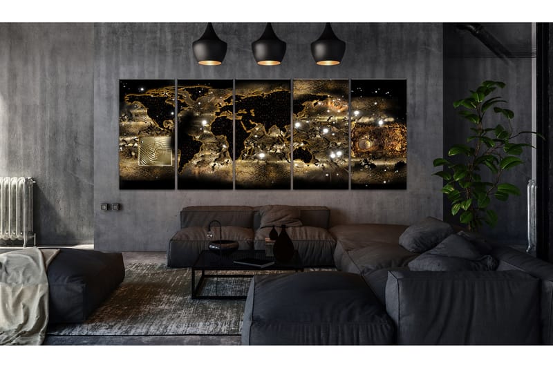 Tavla World At Night 225x90 - Artgeist sp. z o. o. - Inredning - Tavlor & posters - Canvastavla