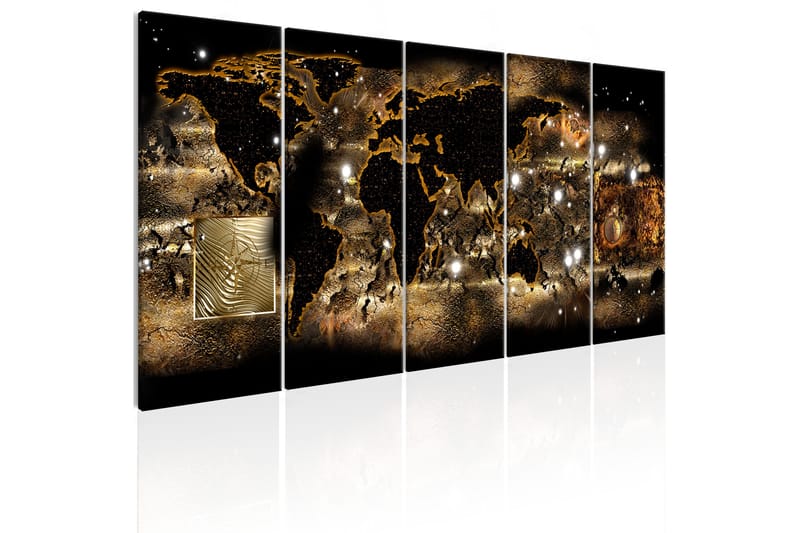 Tavla World At Night 225x90 - Artgeist sp. z o. o. - Inredning - Tavlor & posters - Canvastavla