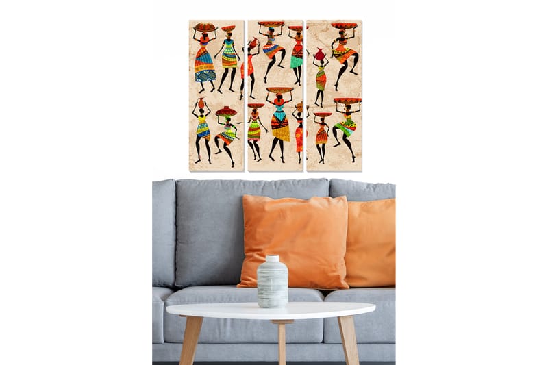 Tavla World Culture 3-Pack Flerfärgad 20X50 - 20x50 cm - Inredning - Tavlor & posters - Canvastavla