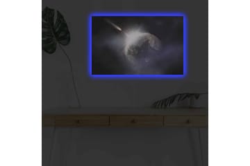 Väggdekor LED-belysning Canvas Målning - Inredning - Tavlor & posters - Canvastavla