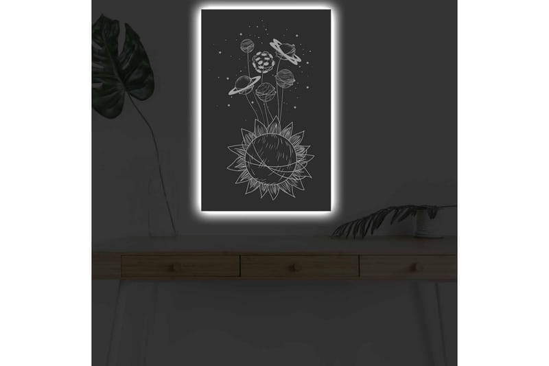 Väggdekor LED-belysning Canvas Målning - Inredning - Tavlor & posters - Canvastavla